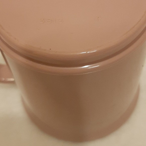 Vintage Rubbermaid Plastic Coffee Mugs Light Pink Mauve Melamine Replacement #3 - Picture 12 of 16